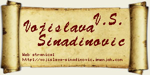 Vojislava Sinadinović vizit kartica